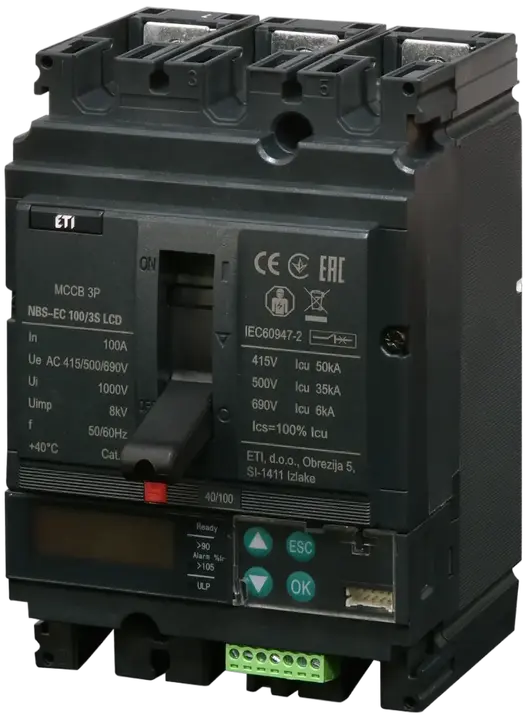 Obrázek NBS-EC 100/3S LCD 100A 3P