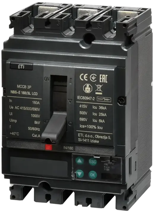 Obrázek NBS-E 160/3L LCD 160A 3P