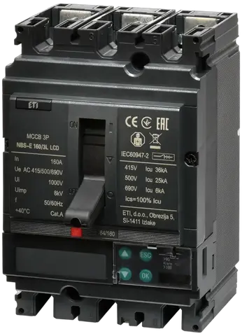NBS-E 160/3L LCD 160A 3P