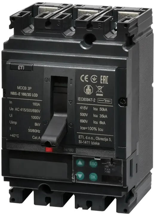 Obrázek NBS-E 160/3S LCD 160A 3P