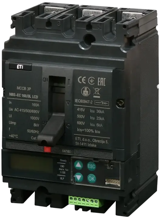 Obrázek NBS-EC 160/3L LCD 160A 3P