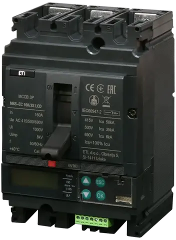 NBS-EC 160/3S LCD 160A 3P