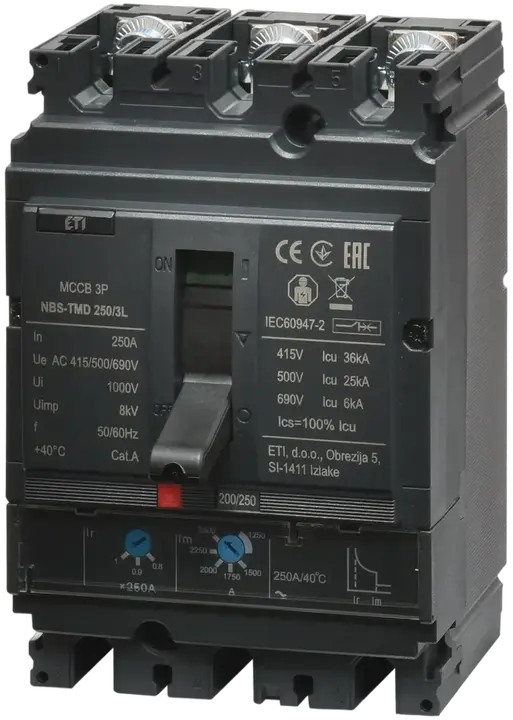 Obrázek NBS-TMD 250/3L 250A 3P