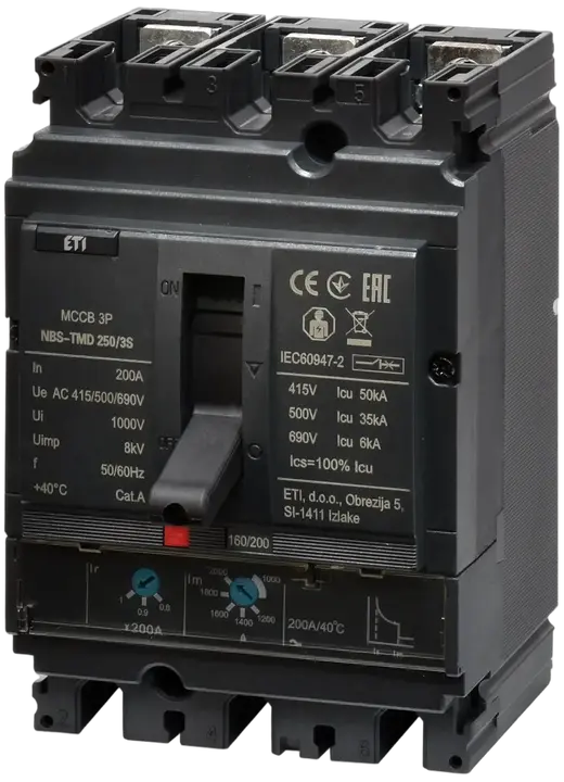 Obrázek NBS-TMD 250/3S 200A 3P