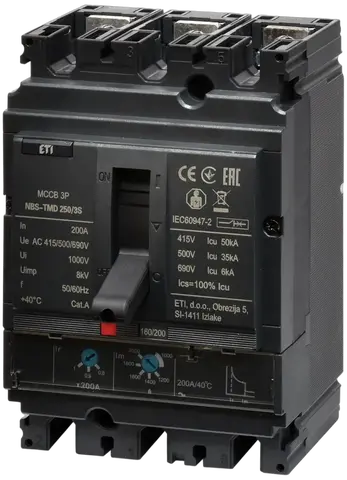 NBS-TMD 250/3S 200A 3P