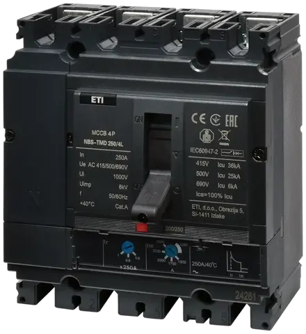 NBS-TMD 250/4S 200A 4P