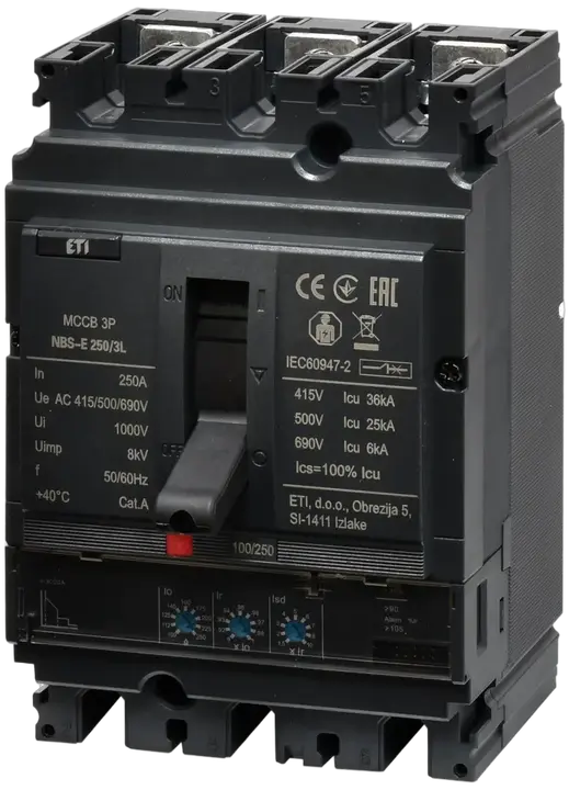 Obrázek NBS-E 250/3L 250A 3P