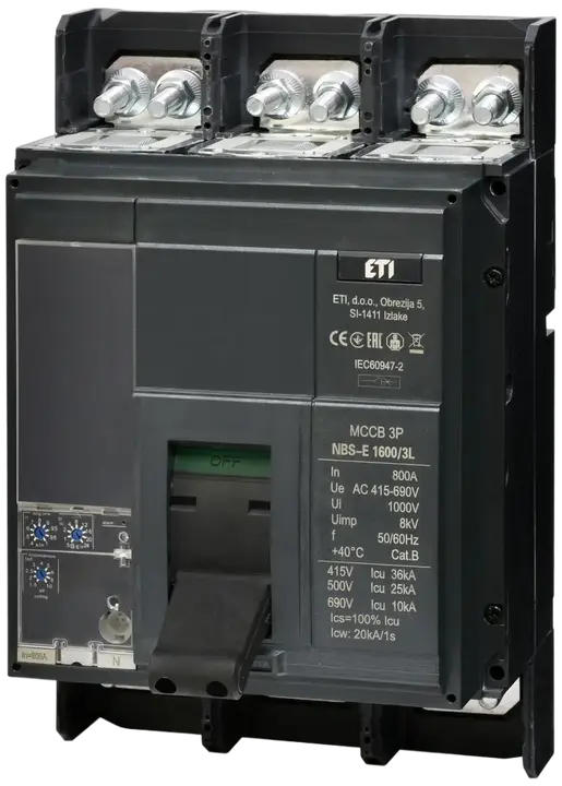 Obrázek NBS-E 1600/3L 800A 3P