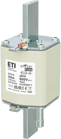 NH2/K gBat 200A/800V DC