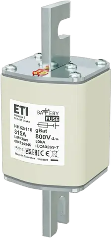 NHS2/110 gBat 315A/800V DC
